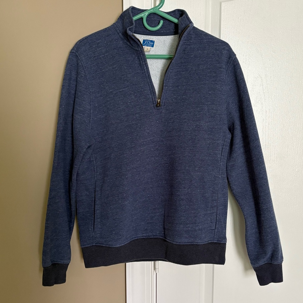 J.Crew Men’s Knit Goods Quarter Zip Pullover. Size Medium.